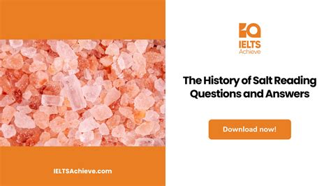 the history of salt reading answers|ielts salt reading answers.